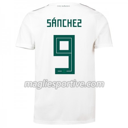 Completo Calcio Messico Sanchez 9 Divisa Trasferta Mondiali 2018